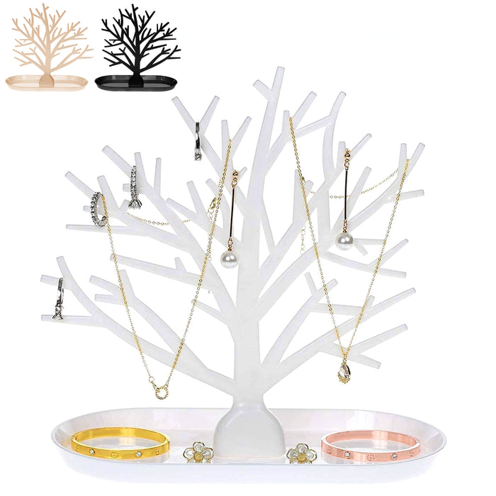 2 Pc Hanging Jewelry Tree Stand Holder Organizer Display Rings Bracelet Necklace