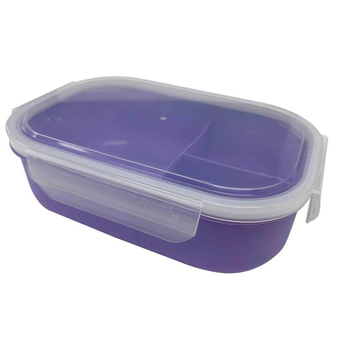 12 Pk Meal Prep Containers Airtight Locking Lids 34oz 3 Compartment Food Storage