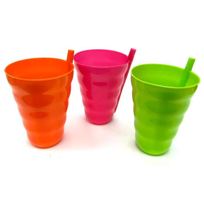 6 Pc 10oz Kids Cups With Built In Straw Sip-A-Cup Tumbler BPA Free Drink Toddler
