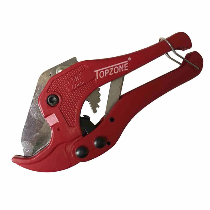 Heavy Duty PVC Pipe Cutter Metal Handle Tube Hose Ratcheting Plier Plumbing Tool