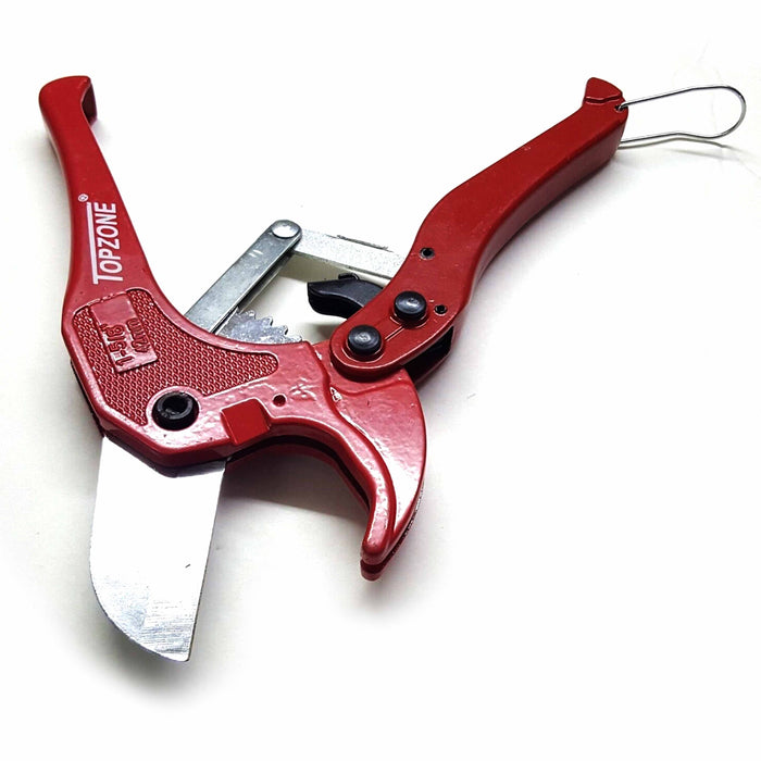 Heavy Duty PVC Pipe Cutter Metal Handle Tube Hose Ratcheting Plier Plumbing Tool