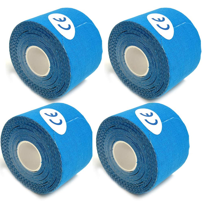 4 Roll Waterproof Kinesiology Tape 76ct Precut Strips Sport Stretch Band Support