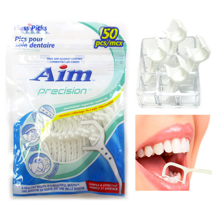 200Pc Dental Floss Picks Bulk Strong Disposable Oral Care Toothpicks Daily Clean