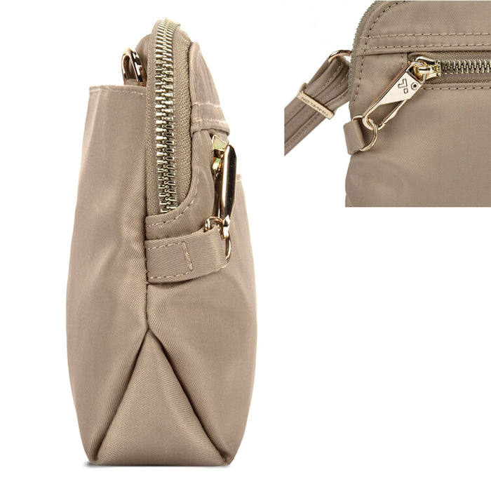 Travelon Womens RFID Blocking Wallet Purse Wristlet Convertible Crossbody Clutch