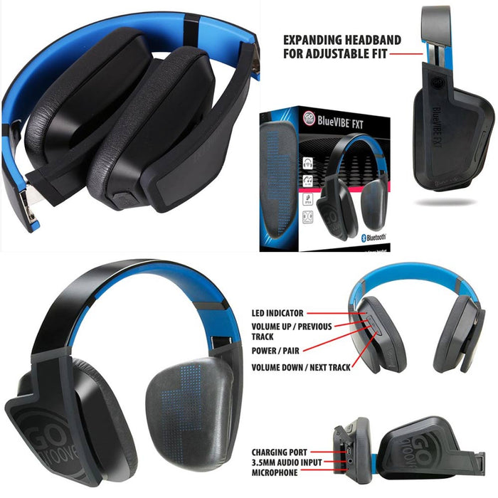 Bluetooth Fitness Headset Headphones Water Resistant Over Ear Stereo Gym Workout
