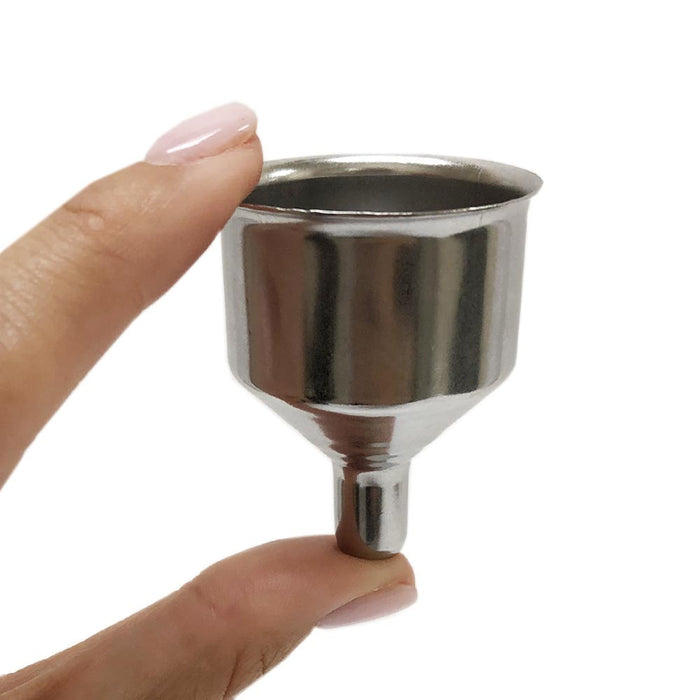 6PC Mini Stainless Steel Portable Funnels Kitchen Spices Liquid Oil Bottle Flask