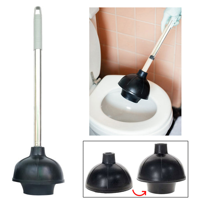 6pk Heavy Duty Toilet Plunger Double Thrust Force Large Suction Cup Unclog Sink