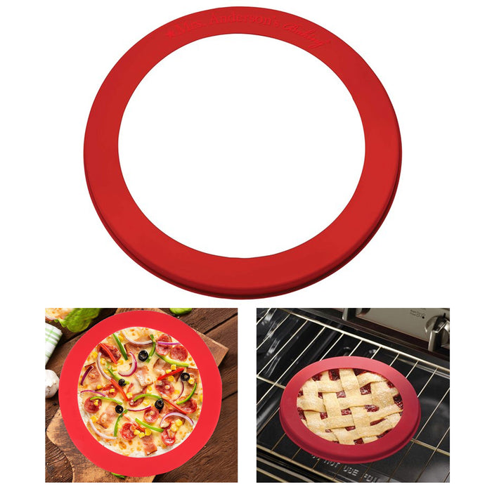 1 Pc Silicone Pie Crust Shield Baking Fits 9.5" to 10" Reusable Pan Frozen Pizza