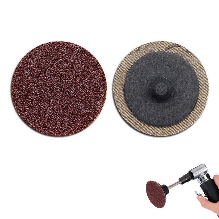 HBKS 25Pcs 3in Roll Lock Sanding Grinding Discs 80 Grit Surface Conditioning Dis