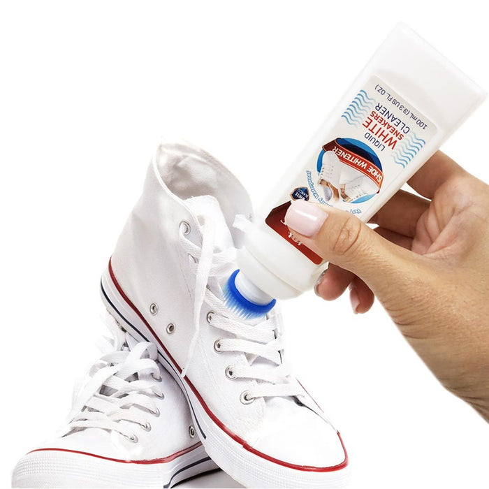 Instant Liquid Shoe Whitener Cleaner Polish Restore Leather Sport Sneakers 100mL