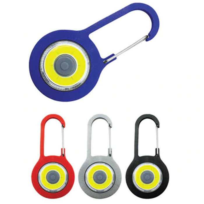 1 COB LED Small Light Portable Carabiner Flashlight 120 Lumen Handy Camping Lamp