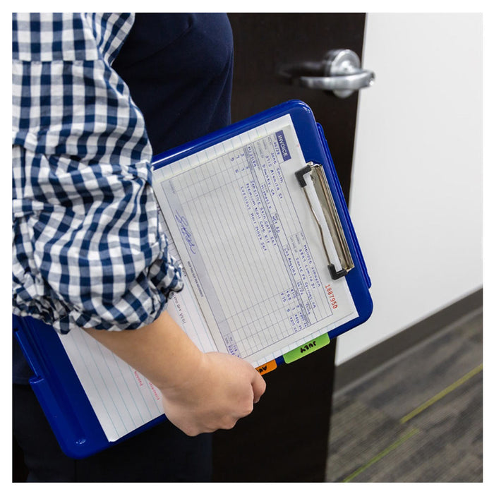 1 Clipboard Storage Case Document Holder Folder Low Profile Clip Letter Paper