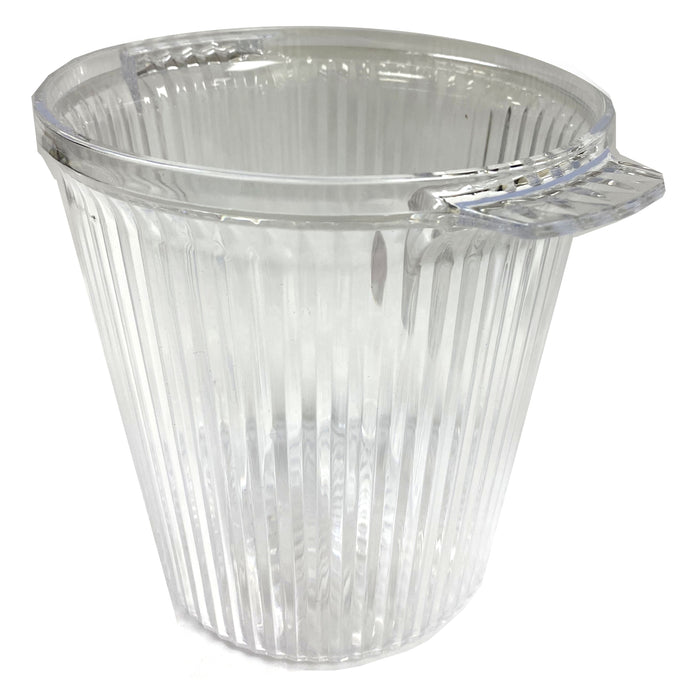 6 Pc Clear Ice Bucket Container Plastic Wine Champagne Chiller Beer Cooler 6.5"