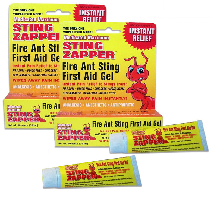 2 Pack Fire Ants Anti Itch Relief Gel Extra Strength First Aid Insect Bites Camp