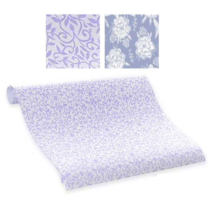 6 Sheets Lavender Scented Drawer Liners Shelf Paper Cover Decor Floral 18" X 24"