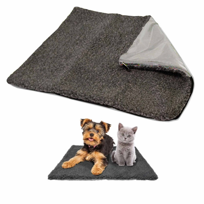 1 Self Heating Pet Pad Dog Cat Mat Warming Bed Soft Rug Thermal Insulated 19"L