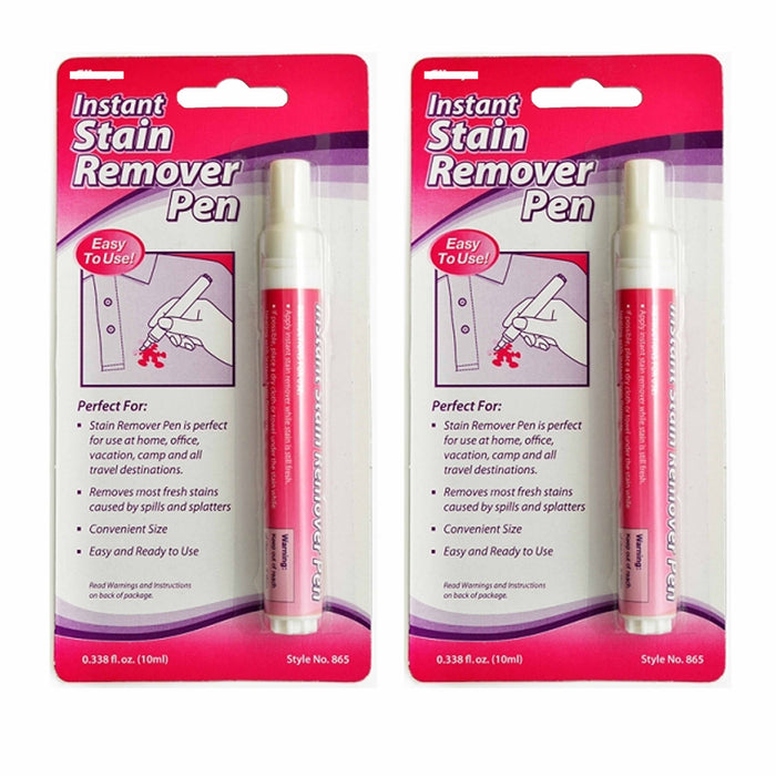 2 Pc Instant Stain Remover Pen Laundry Spot Cleaner Pretreatment Travel To Go