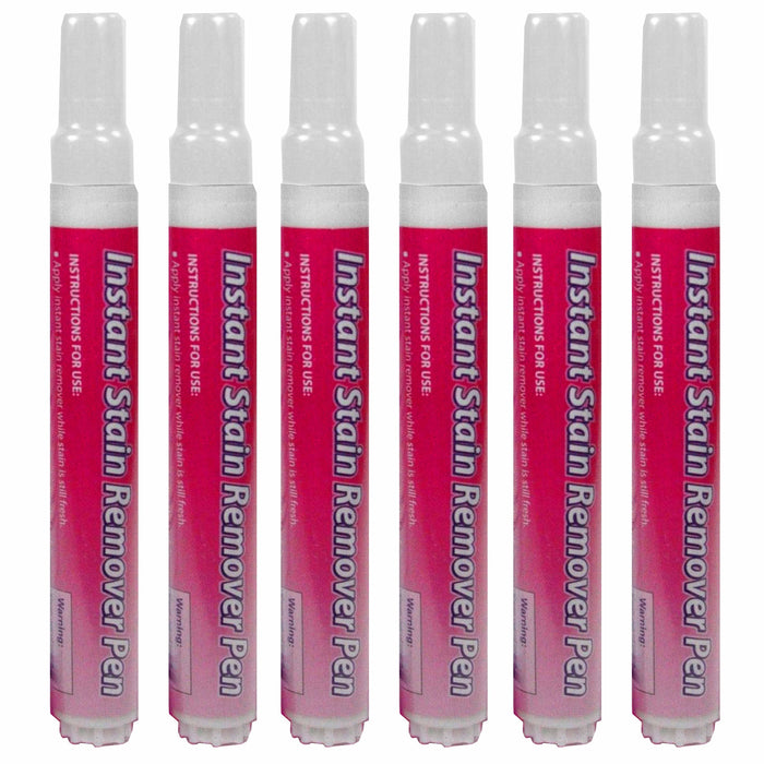 6 Pc Instant Laundry Stain Spot Remover Pen To Go Travel Clothing Fabric Cleaner