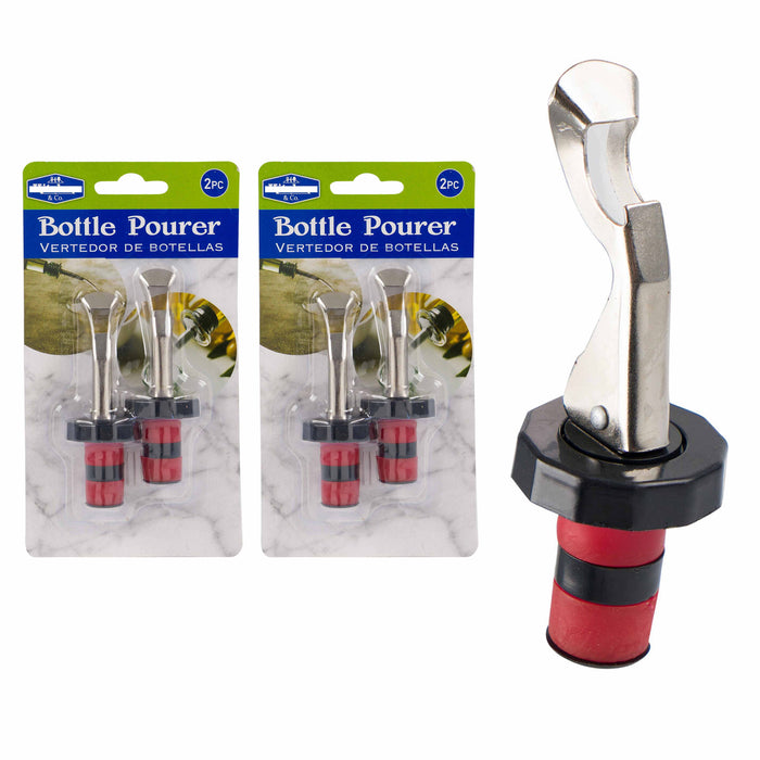 4 X Liquor Spirit Wine Bottle Stopper Plastic Oil Vinegar Keep Longer Closed