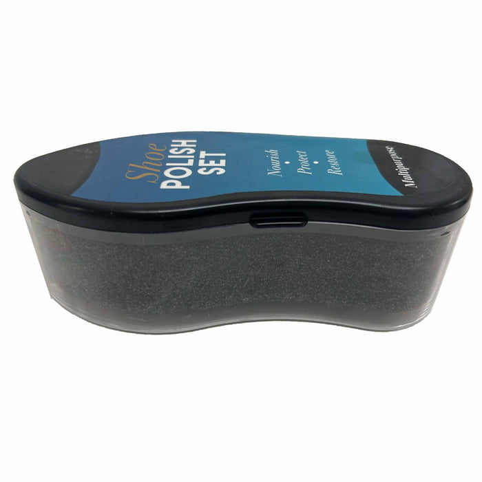 2 Pk Instant Shoe Shine Sponge Cleaning Protector Leather Care Boots All Colors