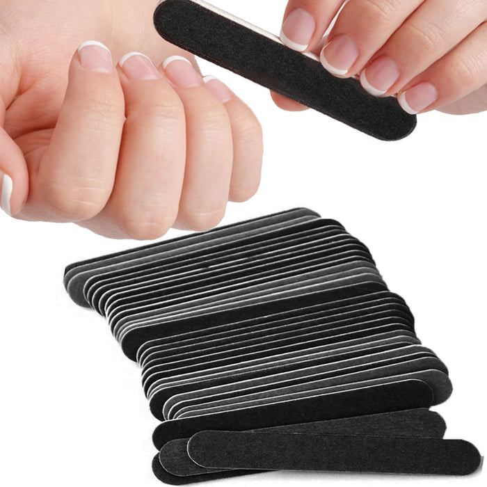 120 Bulk Nail Files Emery Boards Buffer Fingernails Toenails Salon Manicure 4.5"