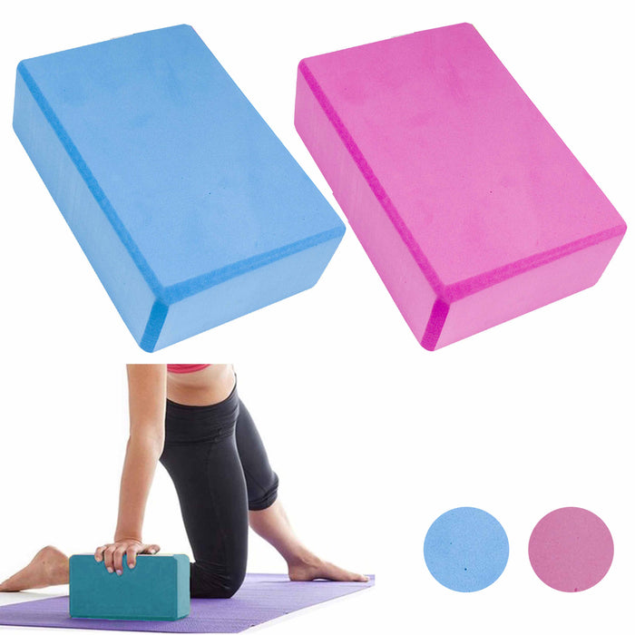 4 Yoga Block Brick Pilate Prop Balance Exercise Eva Foam Incline Stret —  AllTopBargains
