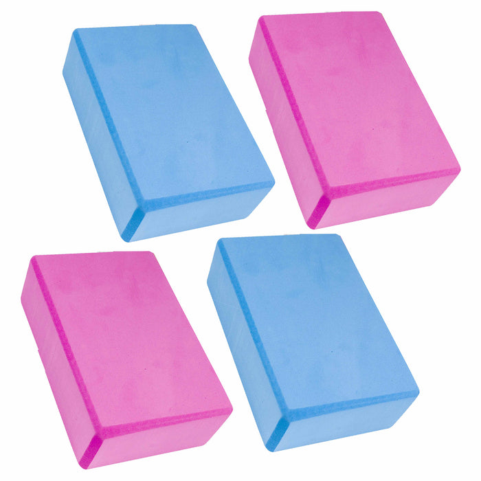 4 Yoga Block Brick Pilate Prop Balance Exercise Eva Foam Incline Stretch Support