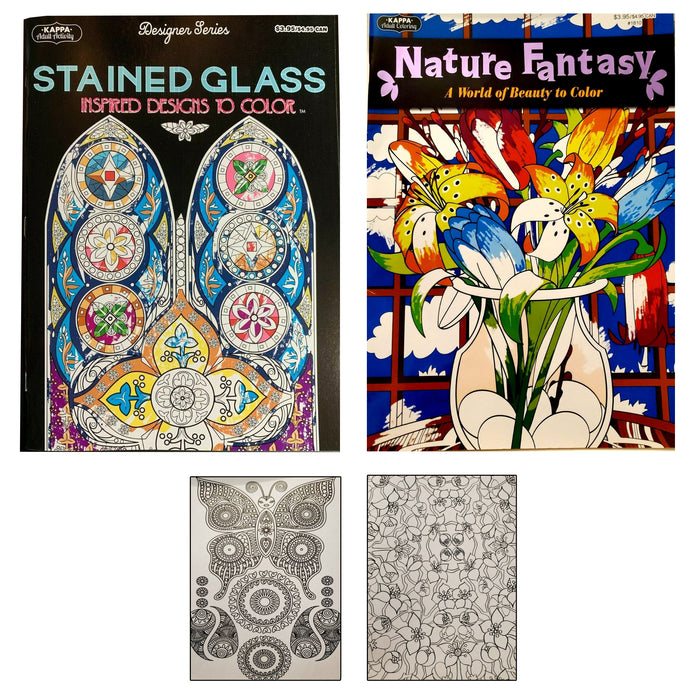 4 Pack Adult Mandala Coloring Book Stress Relieving Style Patterns Relaxation