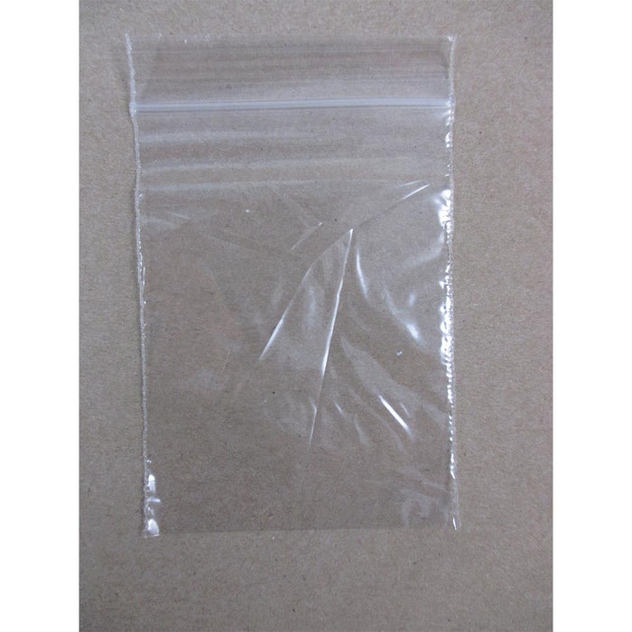100 Poly Bags Resealable Plastic Clear W 2"x 3" H Clip Reseal Seal Baggies