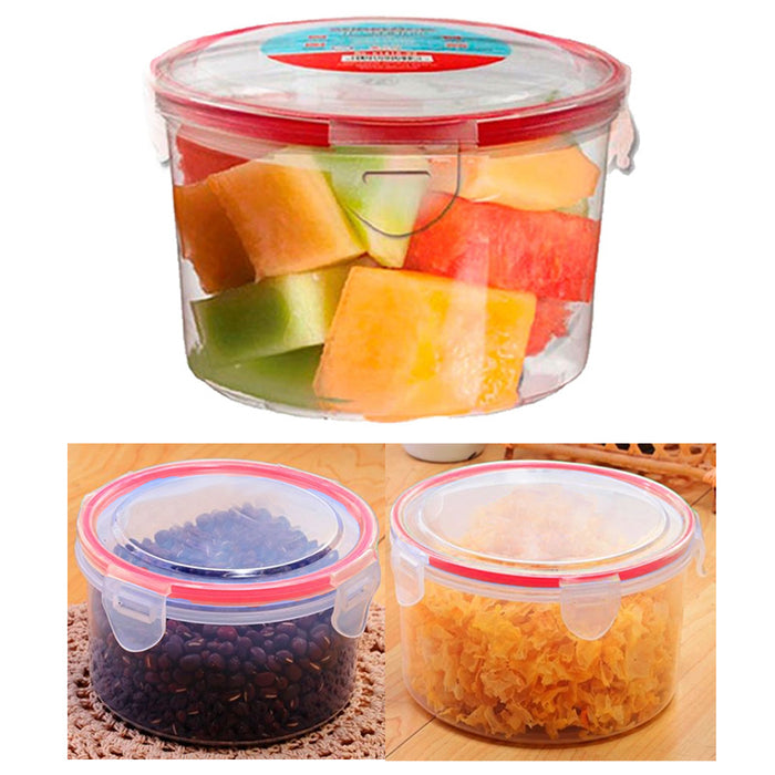 4 Meal Prep Plastic Food Storage Containers Microwavable Tight Locking Lids 20oz