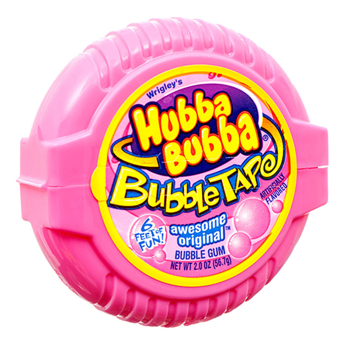 6 Pack Hubba Bubba Gum Tape Awesome Bubble Gum Original Flavor Fun 6ft Long Each