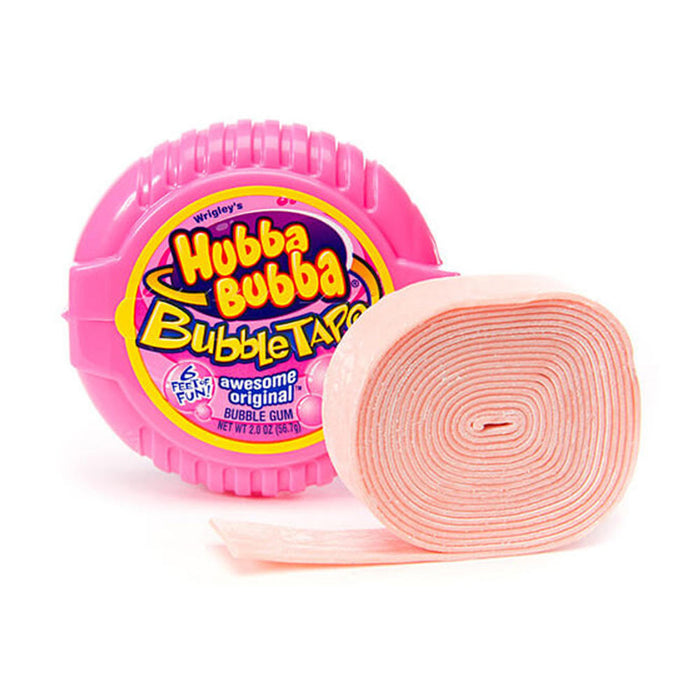 6 Pack Hubba Bubba Gum Tape Awesome Bubble Gum Original Flavor Fun 6ft Long Each