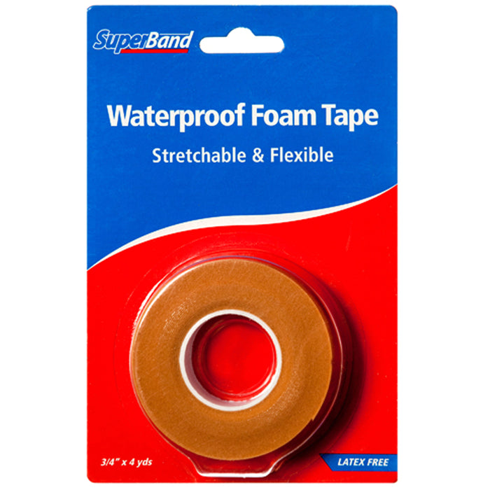 4 X Medical Tape Foam Waterproof First Aid 3/4" x 4 Yard Adhesive Hypoallergenic