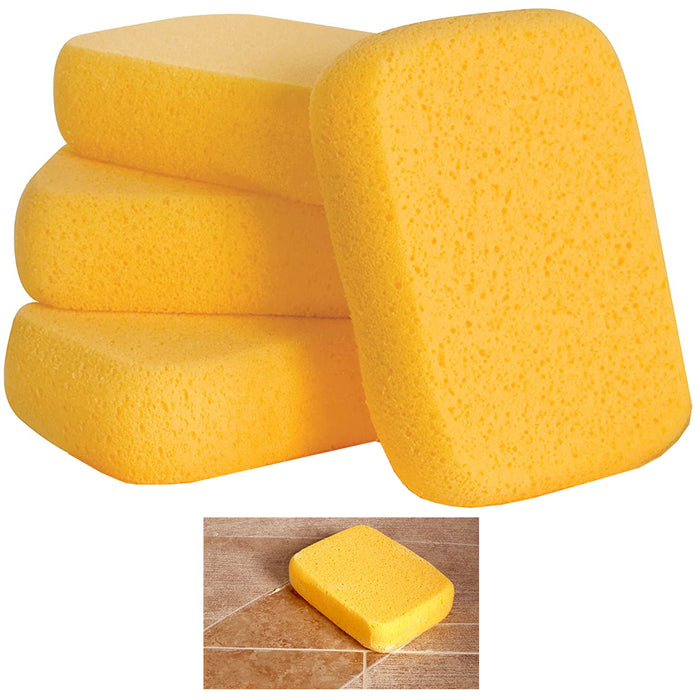 4 Large Car Wash Foam Sponges Extra Absorbent Expanding Compress Auto Cleaning