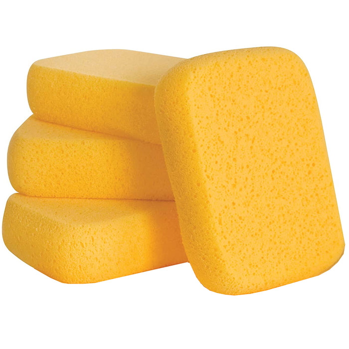 4 X Extra Large Foam Sponges Commercial Car Wash Absorbent Expanding Grout Clean