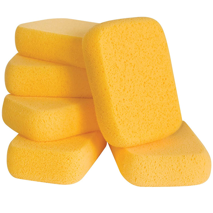 6 Premium Grade Sponge Eraser Clean Extra Large Car Wash Foam Sponges Absorbent