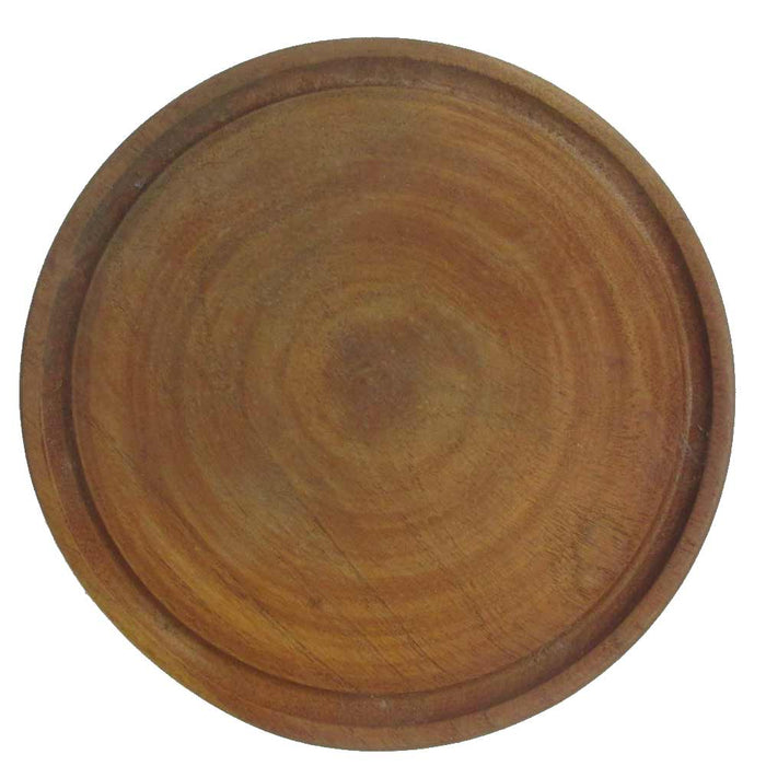 3 Plates Argentina Asado BBQ Cheese Serve Beef Meat Picnic Algarrobo Wood 9 1/4"