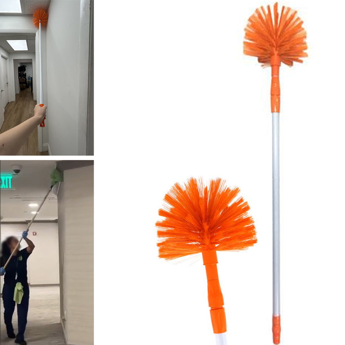 2 Pack Cobweb Corner Dusters Cleaning Telescopic Pole Ceiling Molding Floor Vent