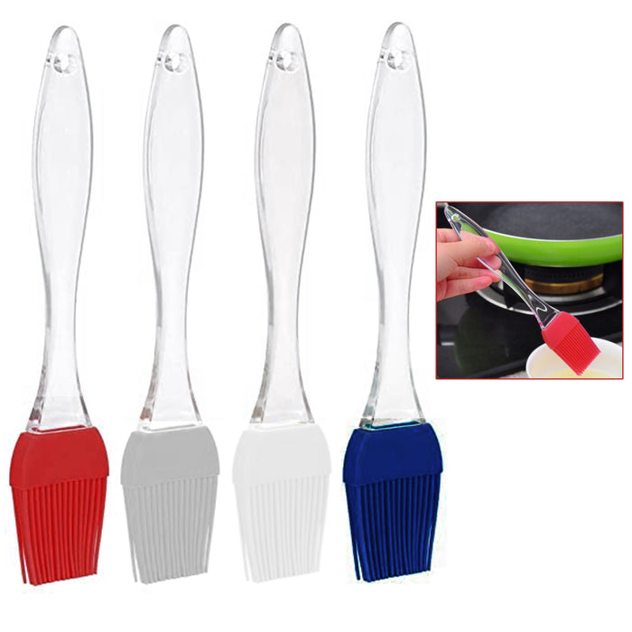 2 Pc Silicone Basting Brush 8" Pastry Oil Butter Marinade Glazing BBQ Baking