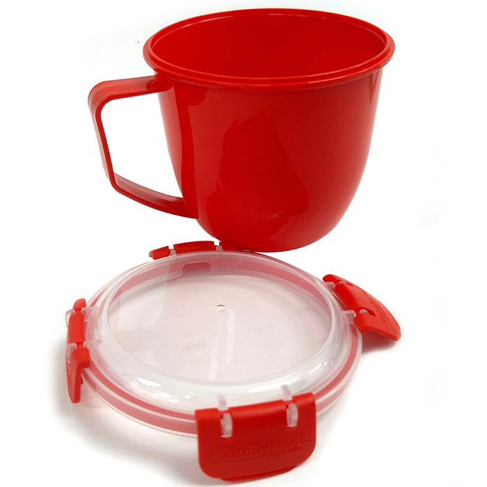 6 Pc Food Containers Bowl Soup Coffee Mugs Cup 32oz Microwave Safe Food BPA Free