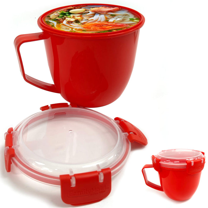 1 BPA Free Take Out Soup Coffee Mug Cup 32oz Microwave Safe Food Container Bowl