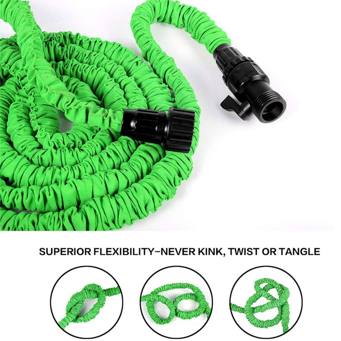 1 Pc 25FT Expandable Flexible Garden Water Hose Expanding Lightweight Green Lawn