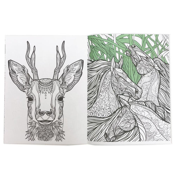 4 Mandala Adult Coloring Books Stress Relieving Meditation Art Designs Animals