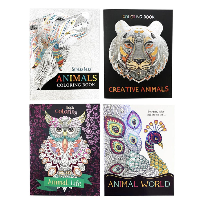 Animal Coloring Book For Adults: Stress relieving animals coloring