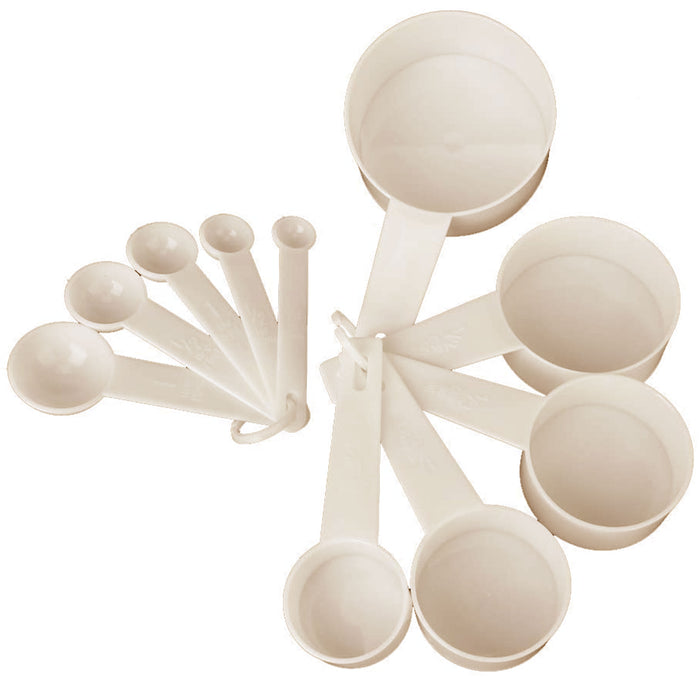 10 Pc Wheat Straw Measuring Spoons Cups Set Kitchen Utensil Cooking Baking Tool