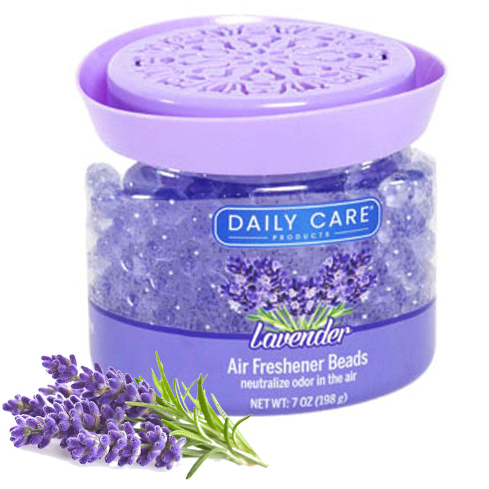 4 Lavender Scent Gel Beads Odor Eliminator Neutralizing Pearls Air Freshener 7oz