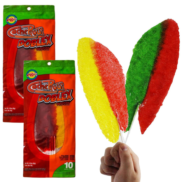 20 Pc Slaps Doblex Picosita Flavor Paletas Spicy Lollipops Mexican Pops Candy