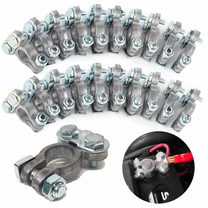 20 Pc Battery Terminals HD Fleet Replacement Top Post Mount Auto Car Heavy Duty