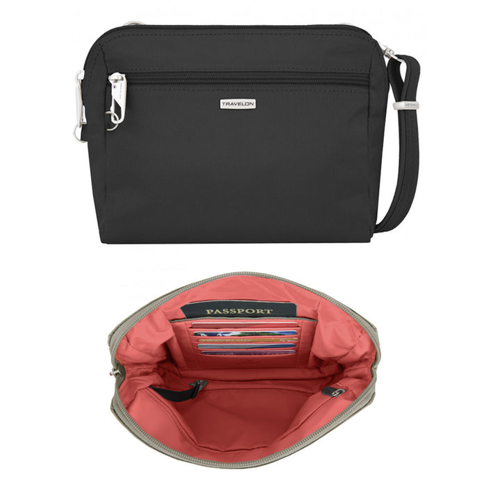 Travelon Anti-Theft Convertible Crossbody Classic Waist Pack Bag Pouch Purse New