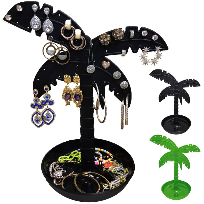 1 Jewelry Palm Tree Stand Holder Organizer Display Stud Earrings Necklace Rings